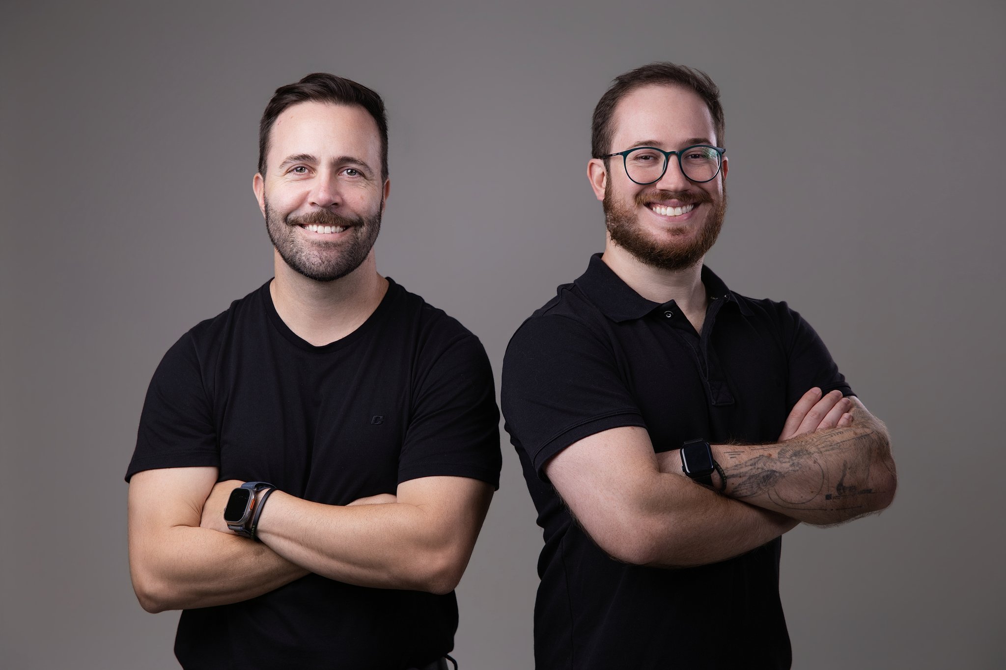 Dois profissionais de odontologia em retrato